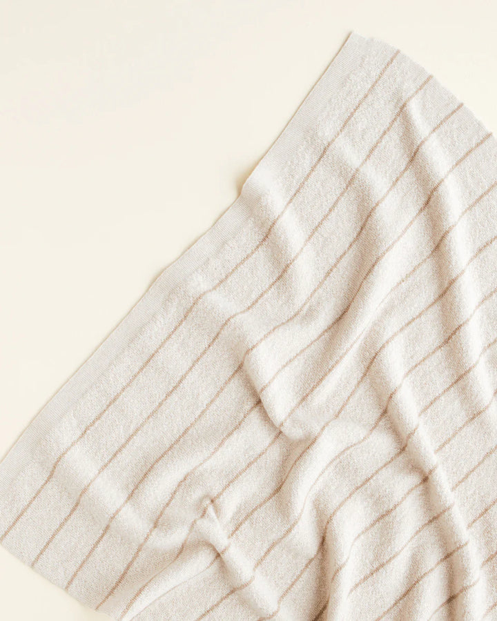 Harry deken van Hvid in Cream/Sand, jersey breiwerk, 70 x 100 cm