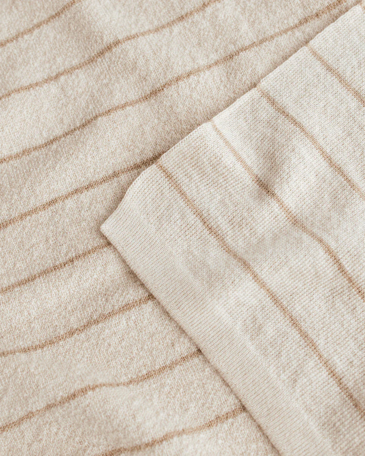 Harry deken van Hvid in Cream/Sand, jersey breiwerk, 70 x 100 cm