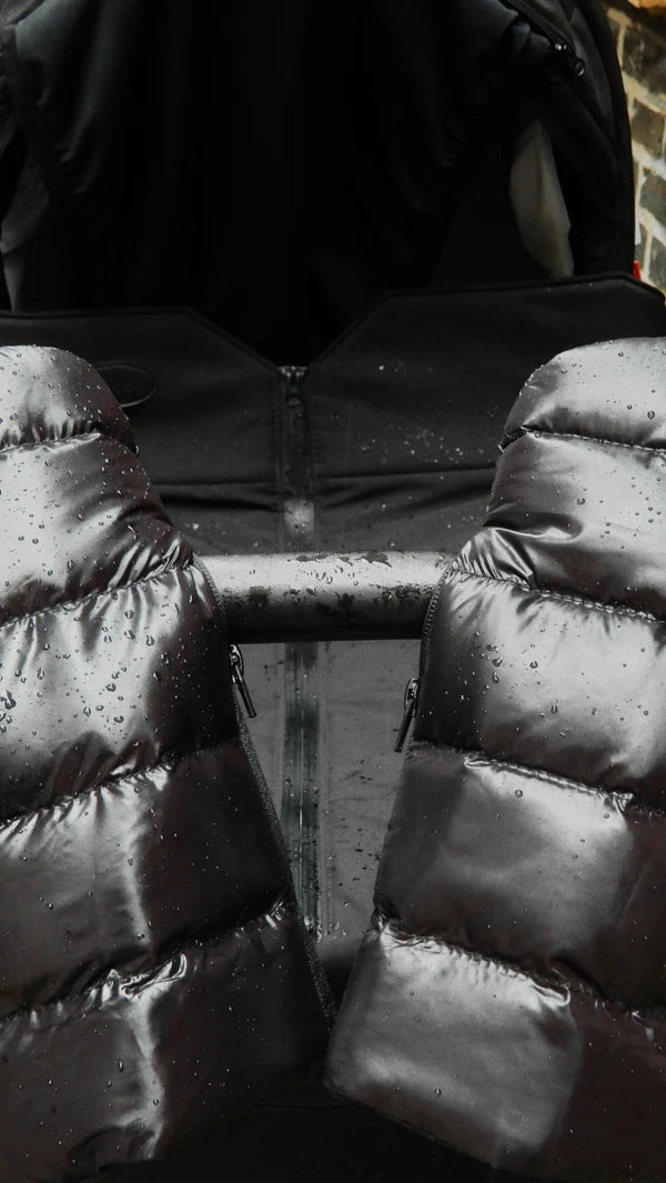 Wanten Kinderwagen Puffer Black