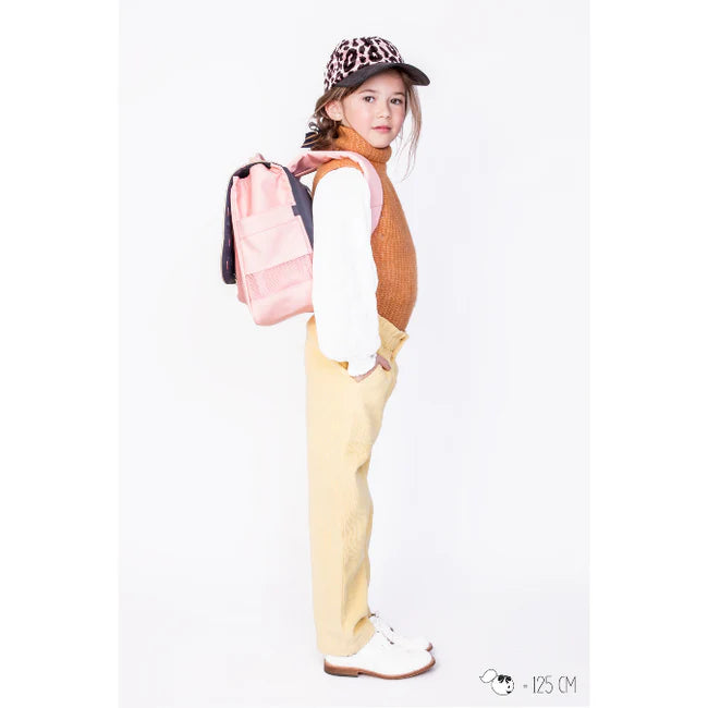 Boekentas met kersenprint en pompon – Jeune Premier It Bag Midi Cherry Pompon