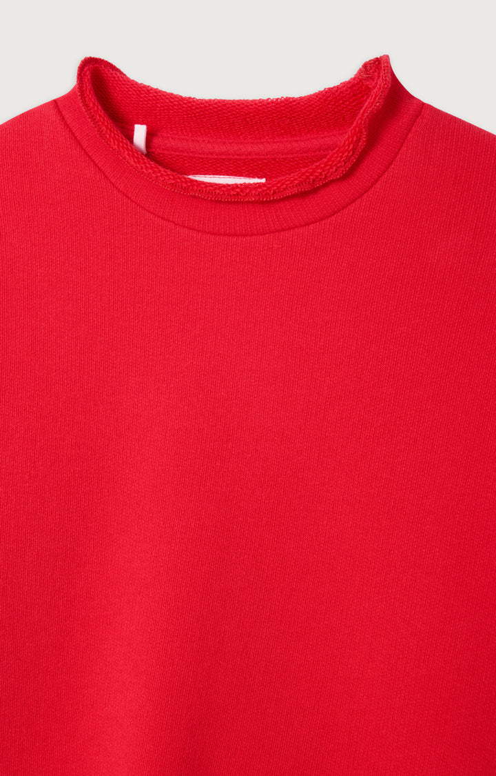 American Vintage - Sweater Long Col Rond Sweet Pepper