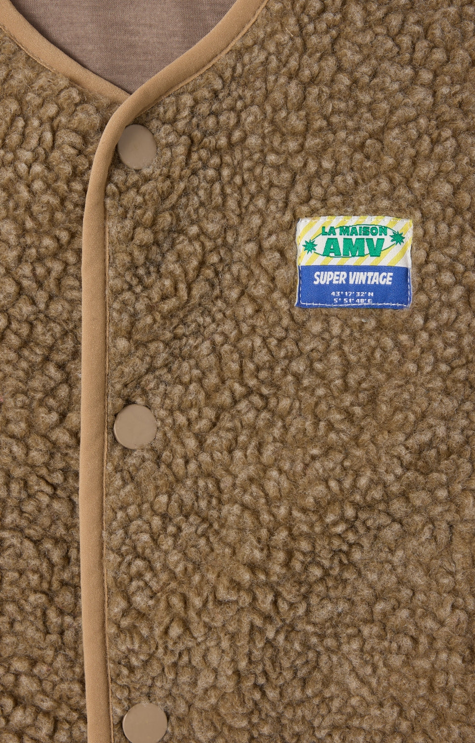 American Vintage - Bodywarmer Hoktown Ample Muscade Chine