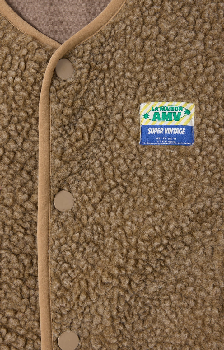 American Vintage - Bodywarmer Hoktown Ample Muscade Chine