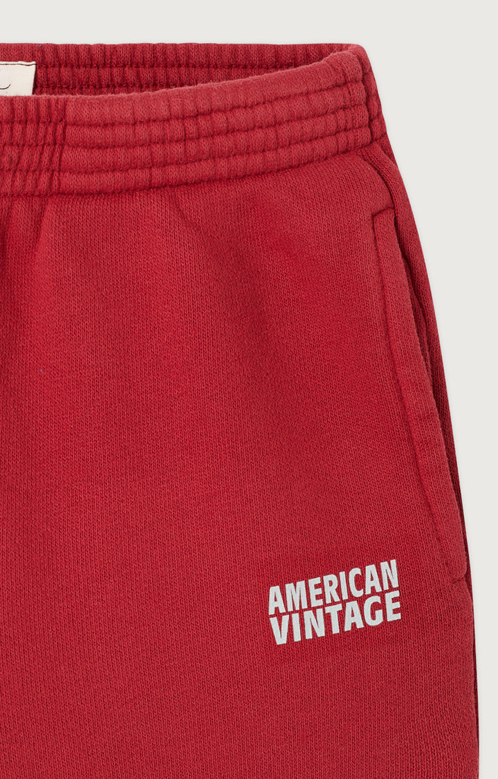 American Vintage - Jogging Broek Izubird Cerise Vintage
