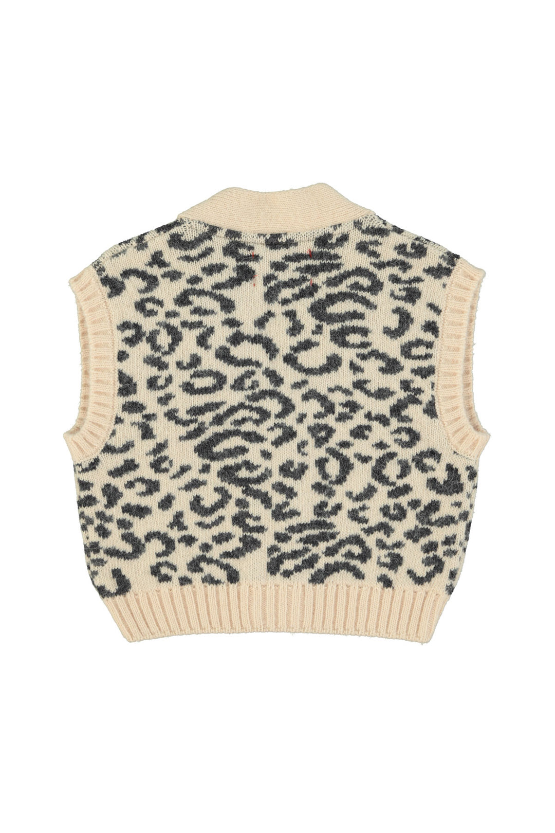 Piupiuchick - Debardeur Animal Knitted Light Pink / Black