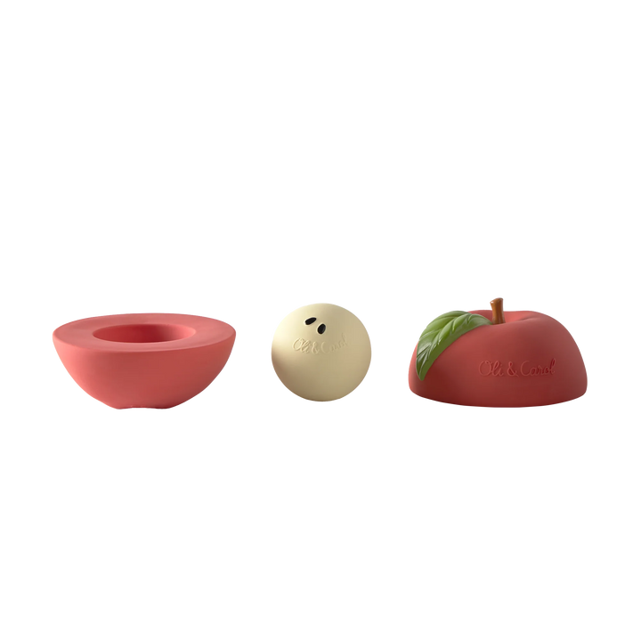 Oli & Carol Pepa the Apple stapelspeeltje van natuurlijk rubber