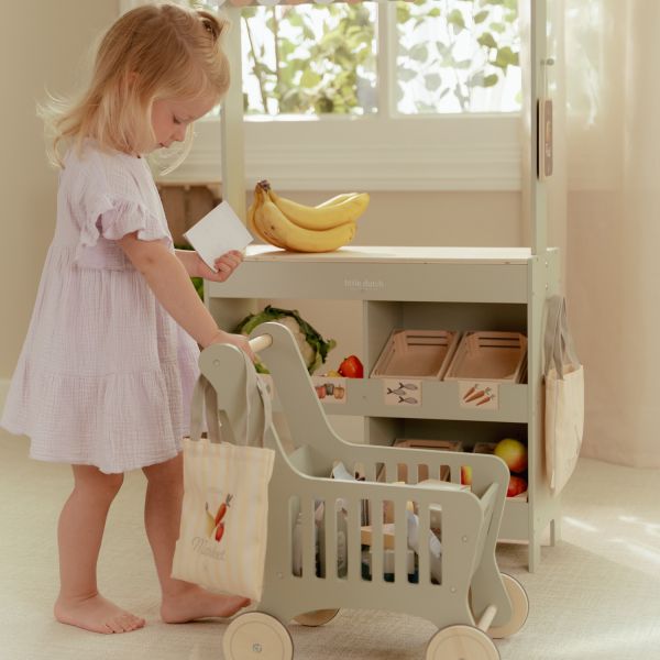 Little Dutch - Houten Winkelwagen