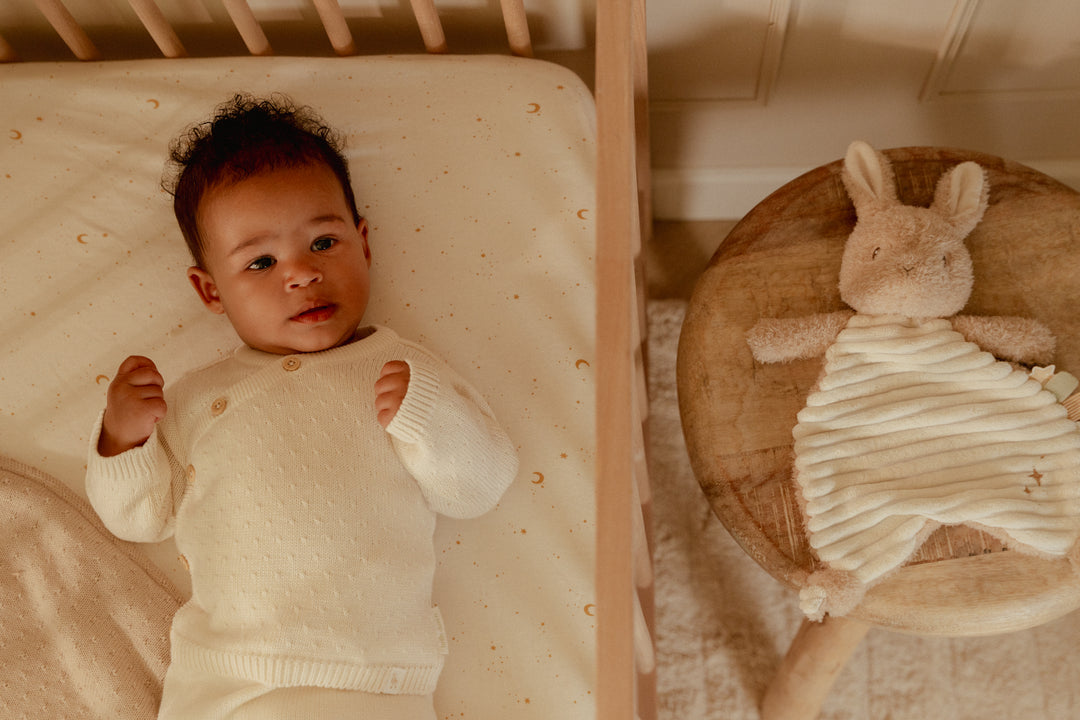 Little Dutch Knuffeldoekje Newborn Naturals in zacht beige voor baby’s