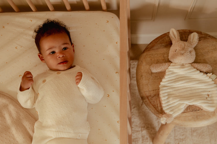 Little Dutch Knuffeldoekje Newborn Naturals in zacht beige voor baby’s