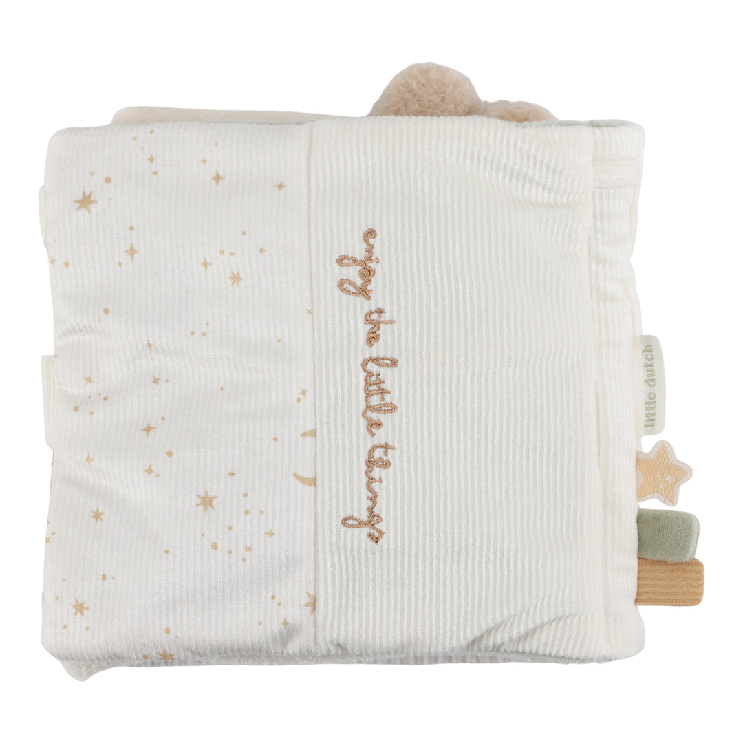 Little Dutch activiteitenboekje Newborn Naturals met rammelaar en spiegeltje