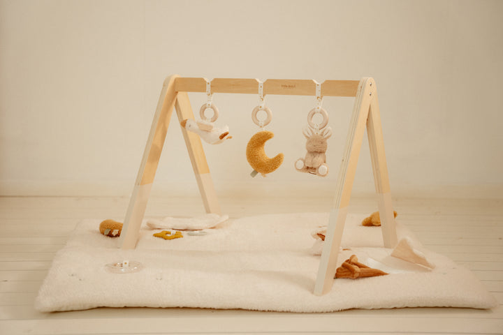 Little Dutch Babygym Newborn Naturals met zachte hangspeeltjes
