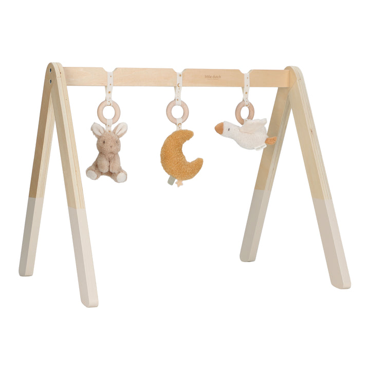 Little Dutch Babygym Newborn Naturals met zachte hangspeeltjes