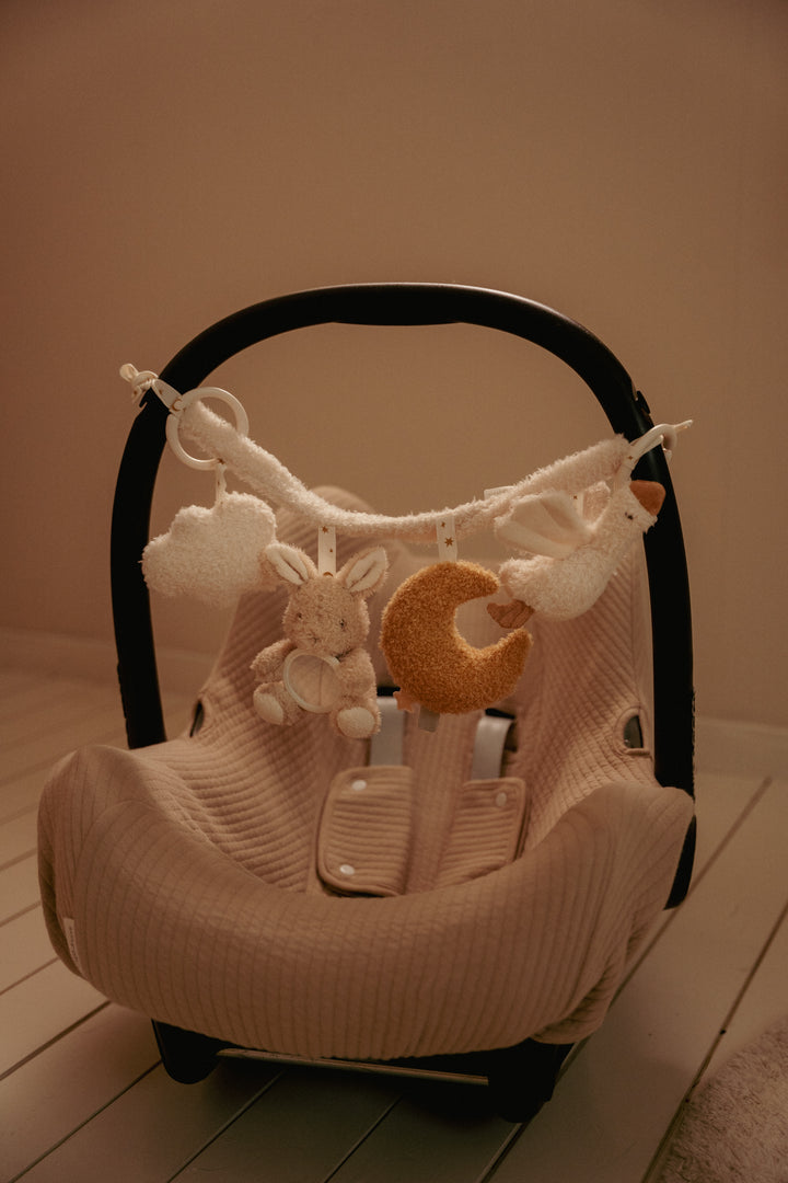 Little Dutch Wagenspanner Newborn Naturals met zachte figuurtjes