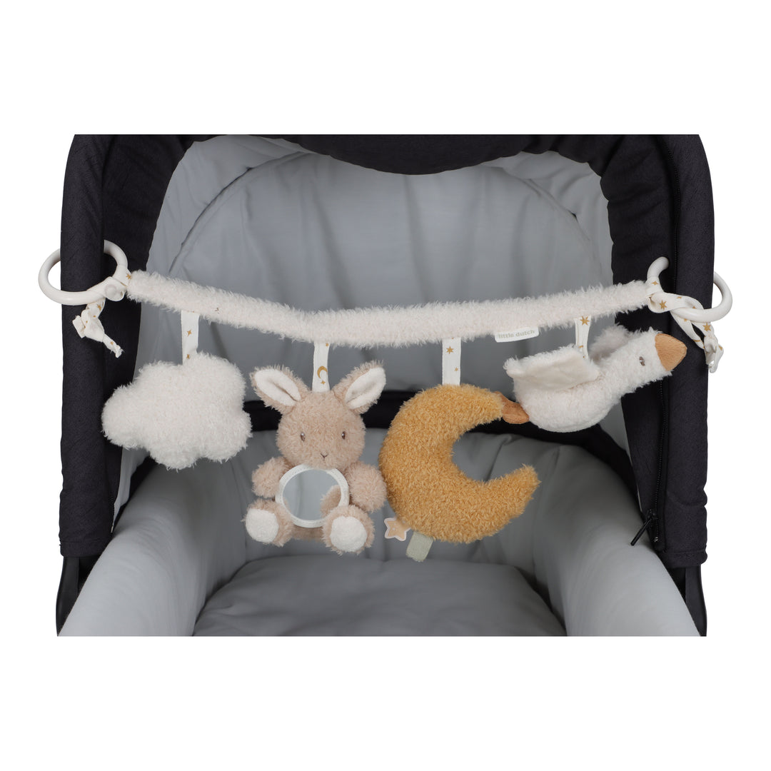 Little Dutch Wagenspanner Newborn Naturals met zachte figuurtjes
