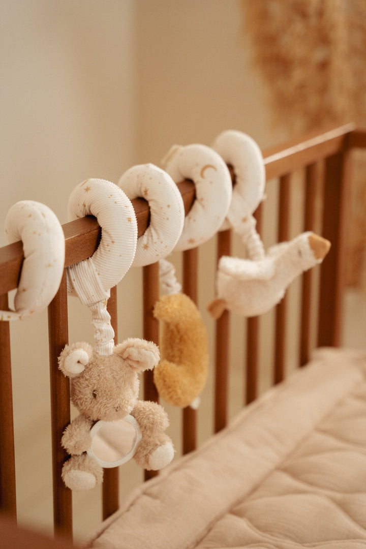 Little Dutch Activiteitenspiraal Newborn Naturals met zachte figuren en texturen