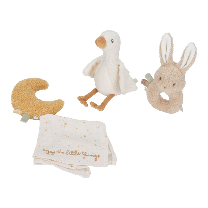 Little Dutch Giftset Newborn Naturals met zachte eerste speeltjes
