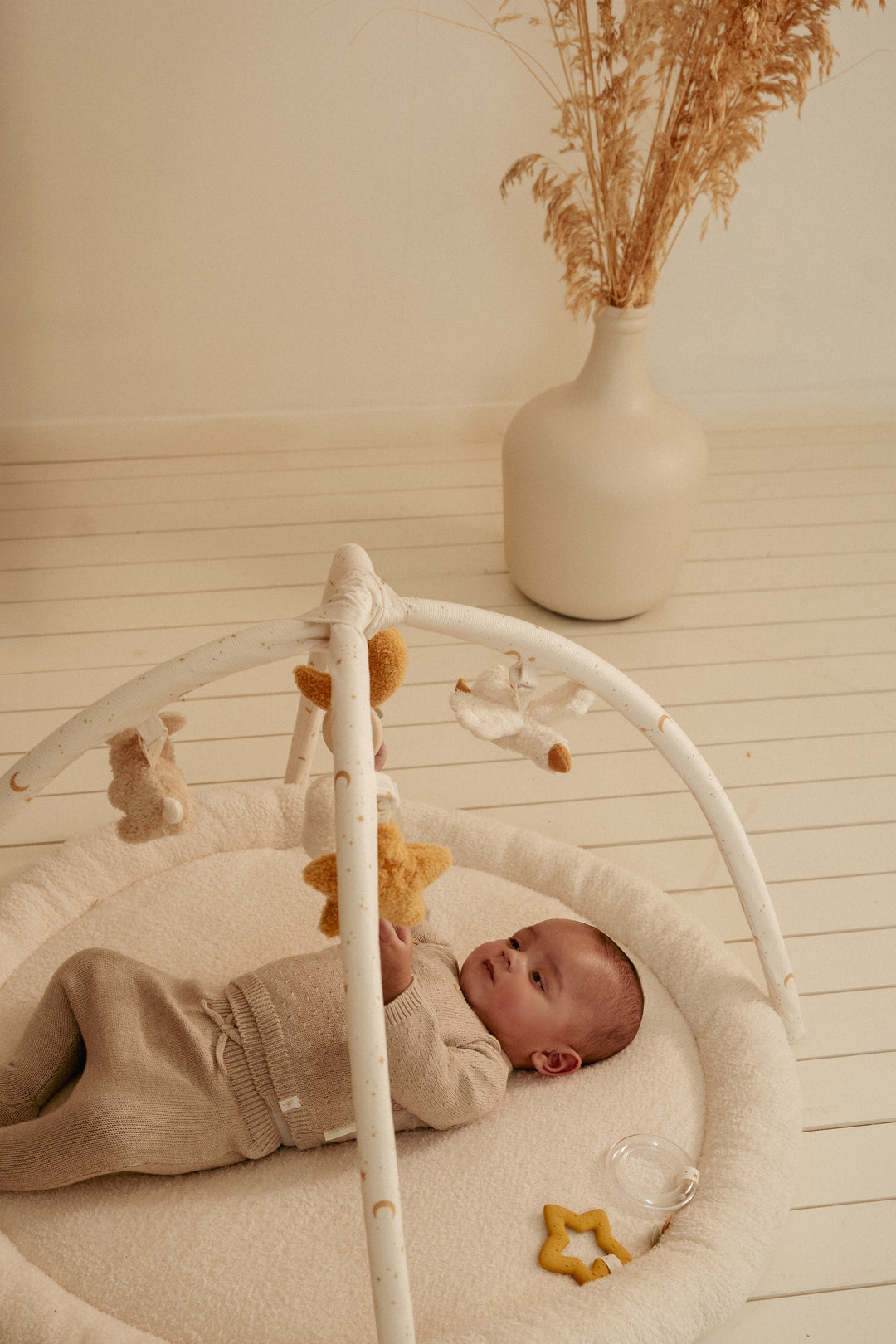 Little Dutch Speeltapijt Newborn Naturals met texturen en knispertjes
