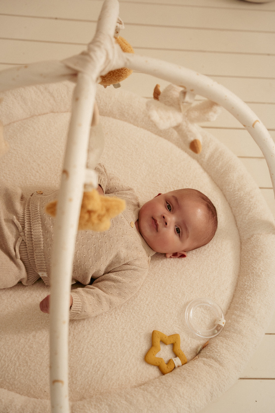 Little Dutch Speeltapijt Newborn Naturals met texturen en knispertjes