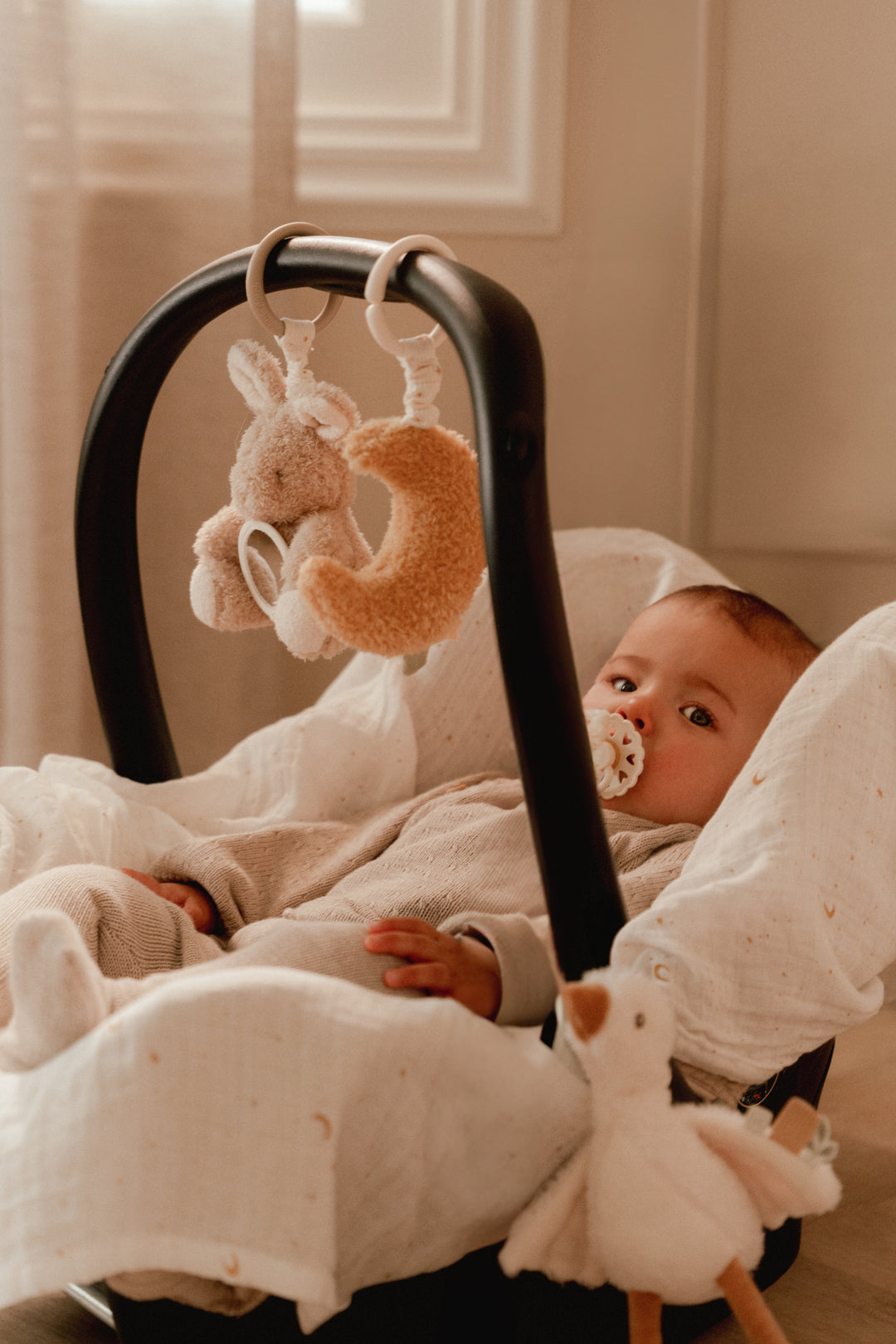 Little Dutch Activiteitenhangers Newborn Naturals met trilfunctie en texturen