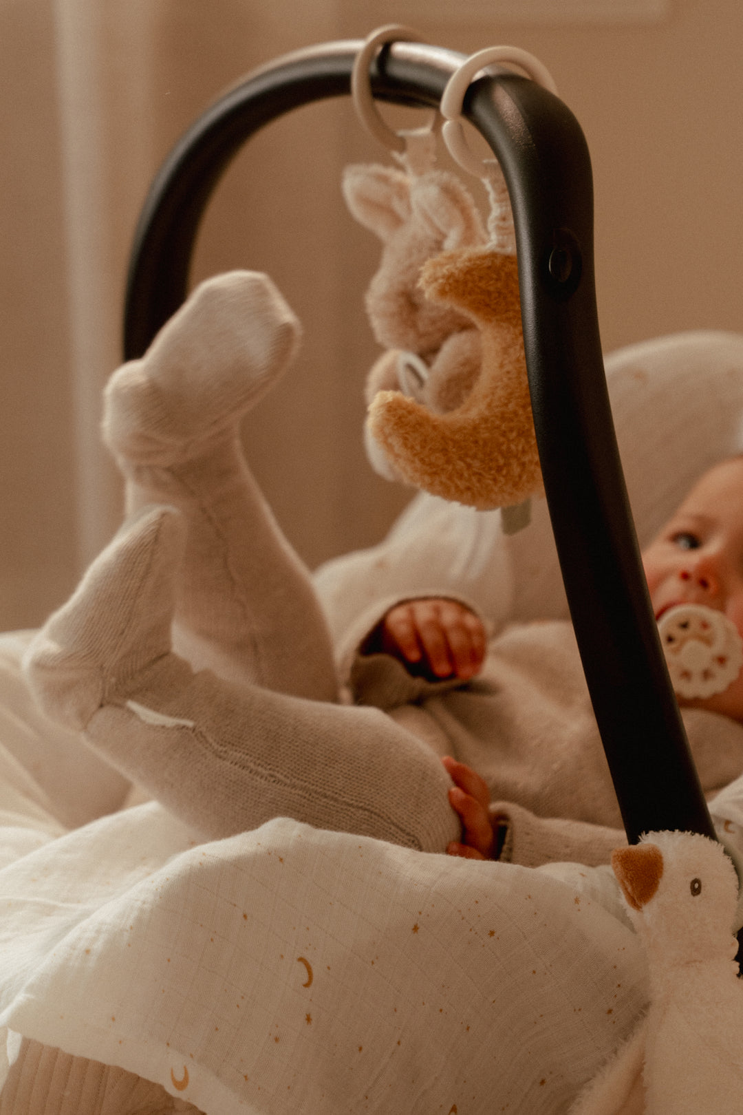 Little Dutch Activiteitenhangers Newborn Naturals met trilfunctie en texturen