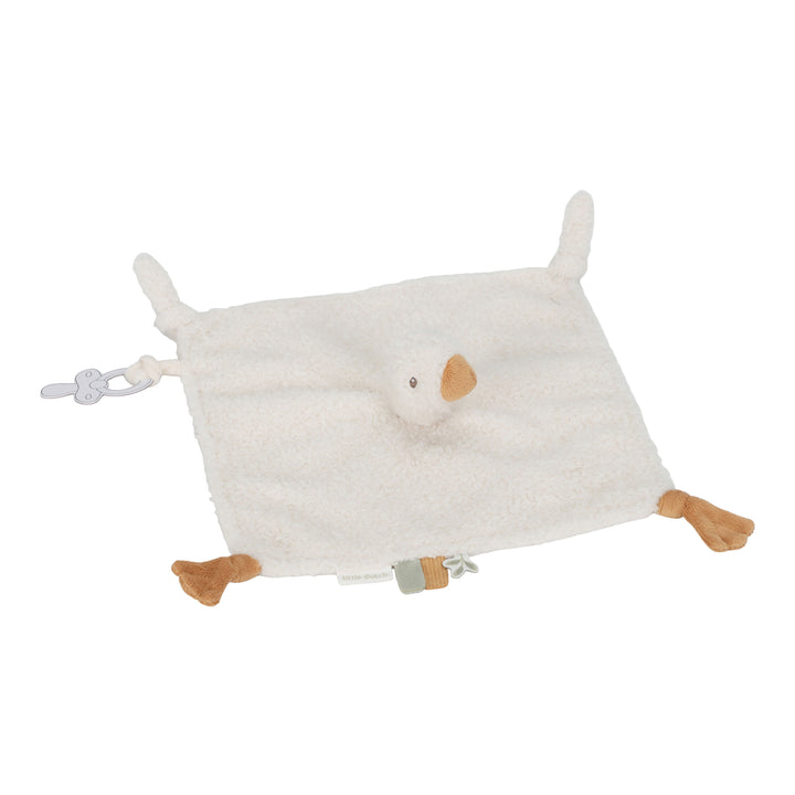 Little Dutch Knuffeldoekje Little Goose in zachte stof voor baby’s