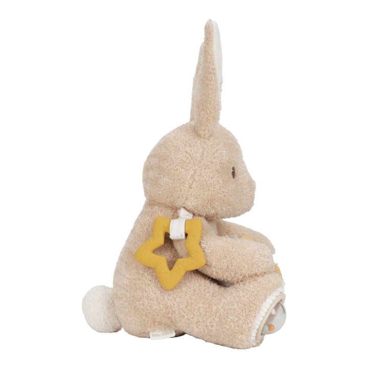 Little Dutch Activiteitenknuffel Baby Bunny met structuren en rammelgeluid