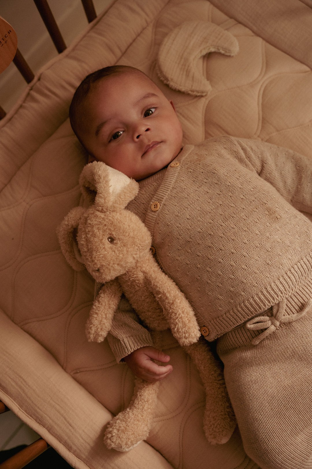 Little Dutch Knuffel Baby Bunny 32cm in beige, zacht en knuffelbaar