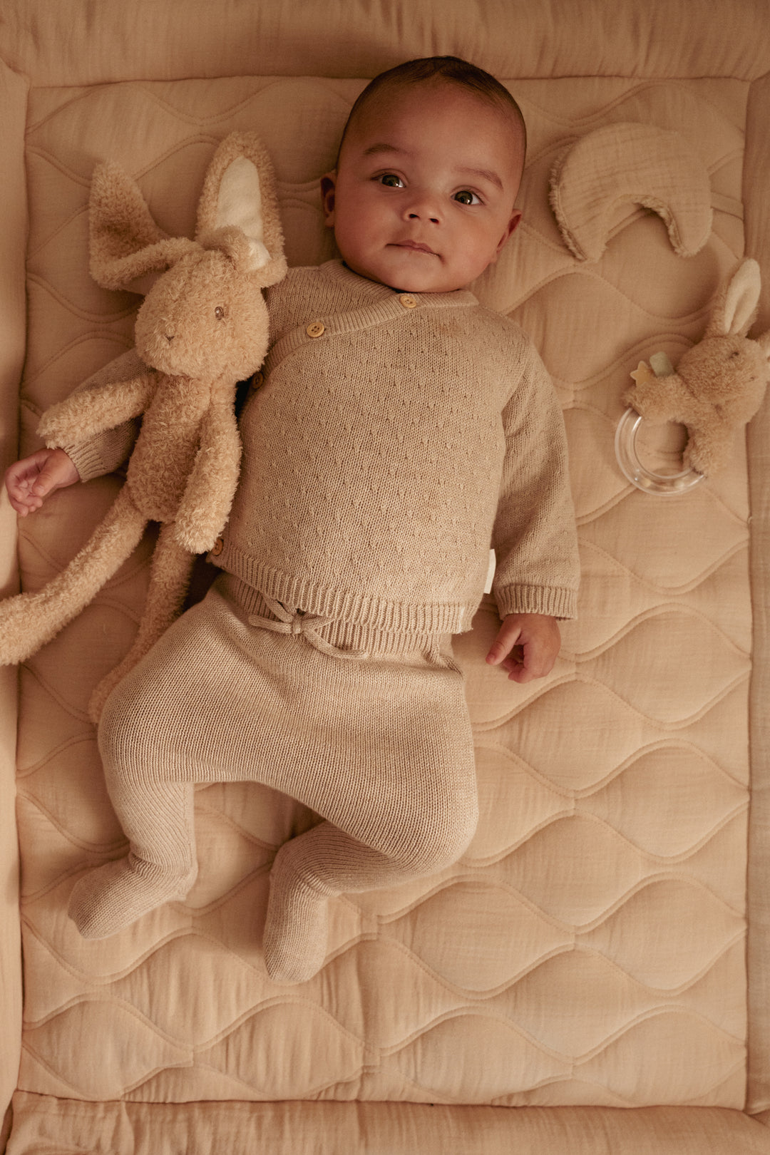 Little Dutch Knuffel Baby Bunny 32cm in beige, zacht en knuffelbaar