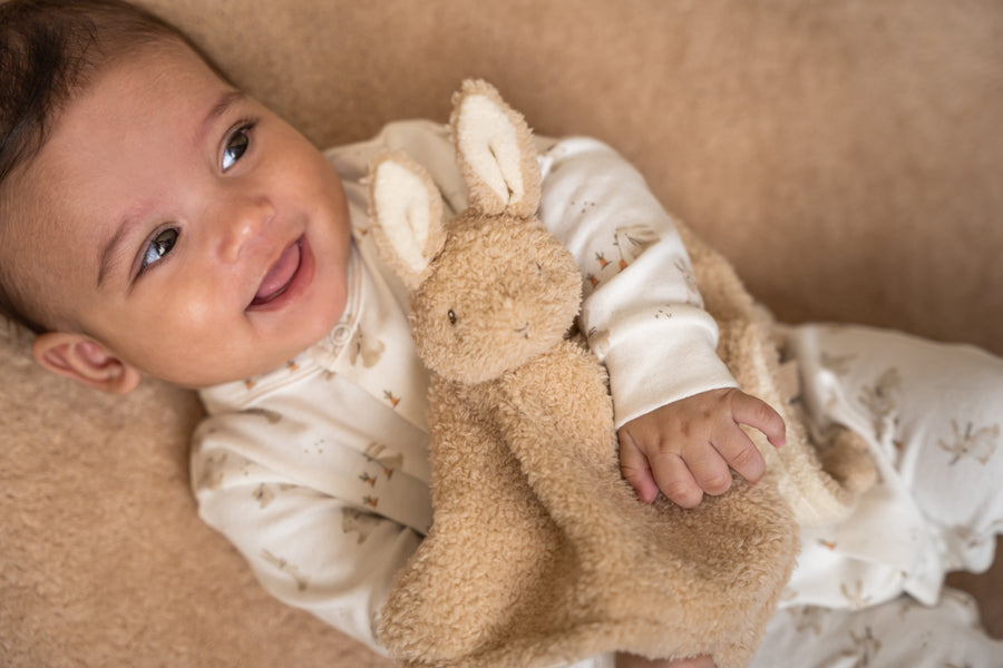 Little Dutch Knuffeldoek Baby Bunny, zacht en troostend, voorzien van een knuffelkonijntje, ideaal voor baby's vanaf de geboorte