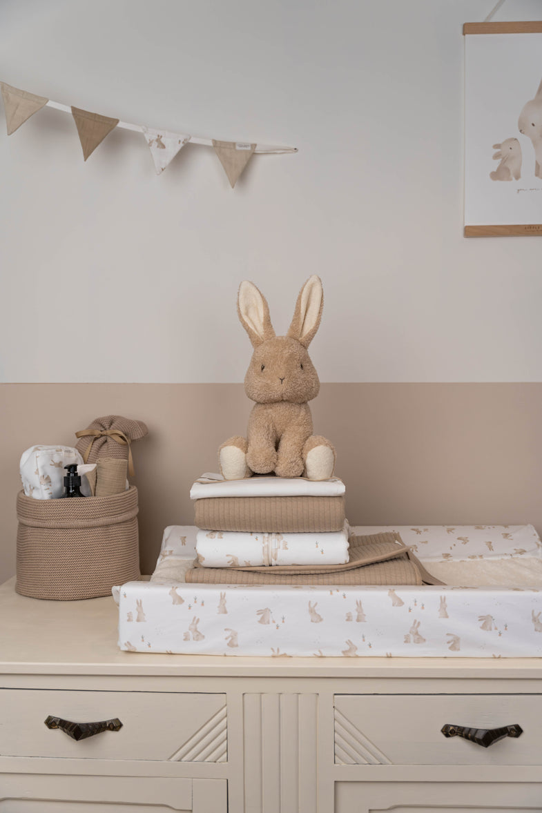 Little Dutch Knuffel Baby Bunny 32 cm in beige, ultra zacht en perfect voor knuffeltijd.