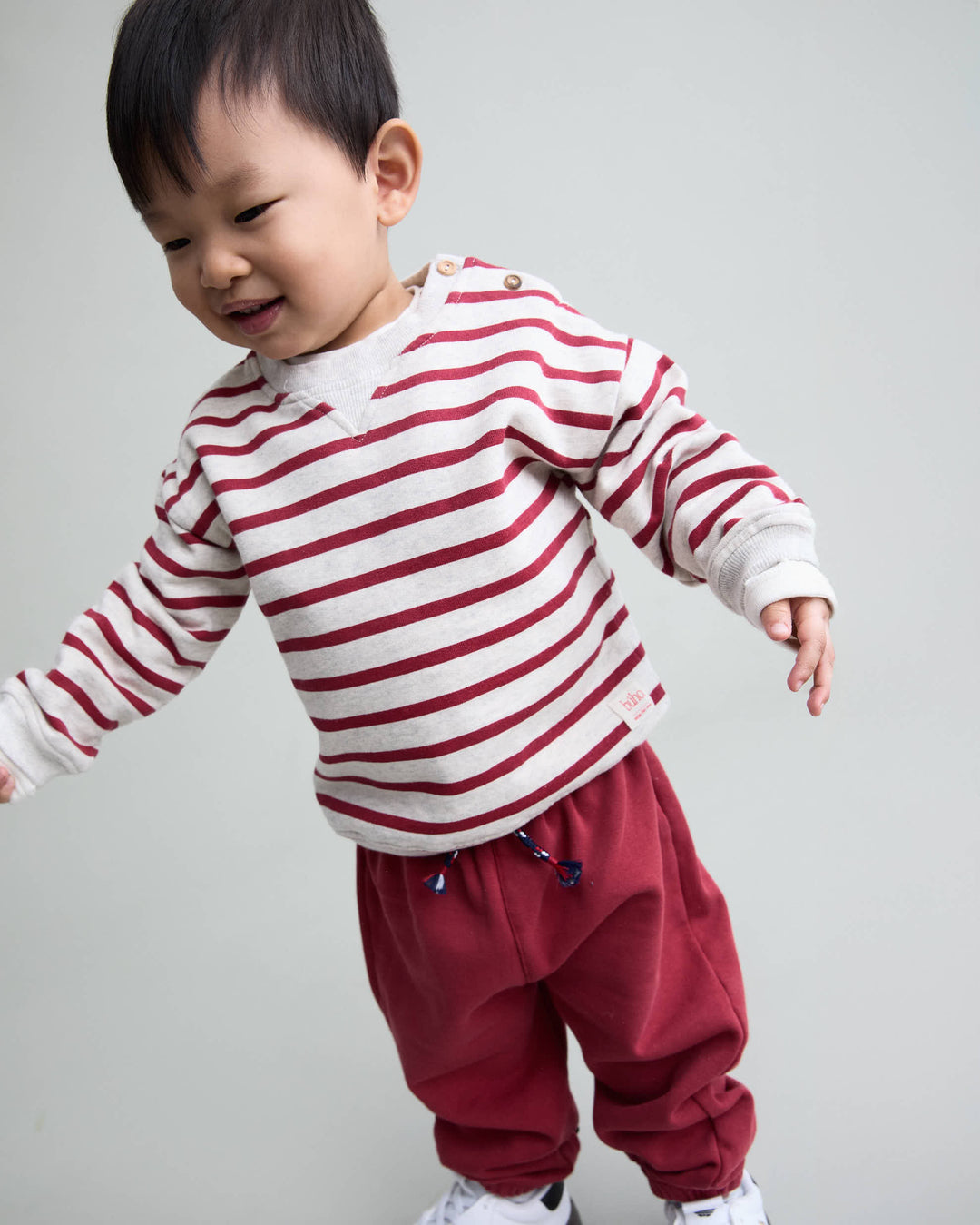 Buho - Baby Soft Fleece Jogger Pomegranate