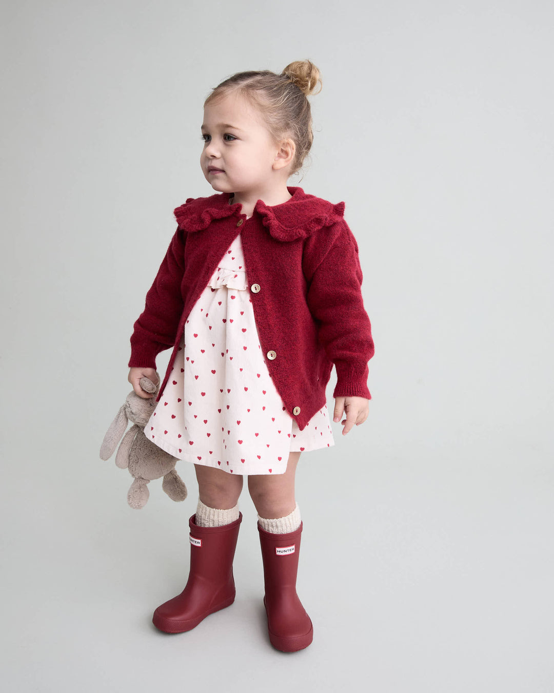 Buho - Baby Girly Cardigan Cherry