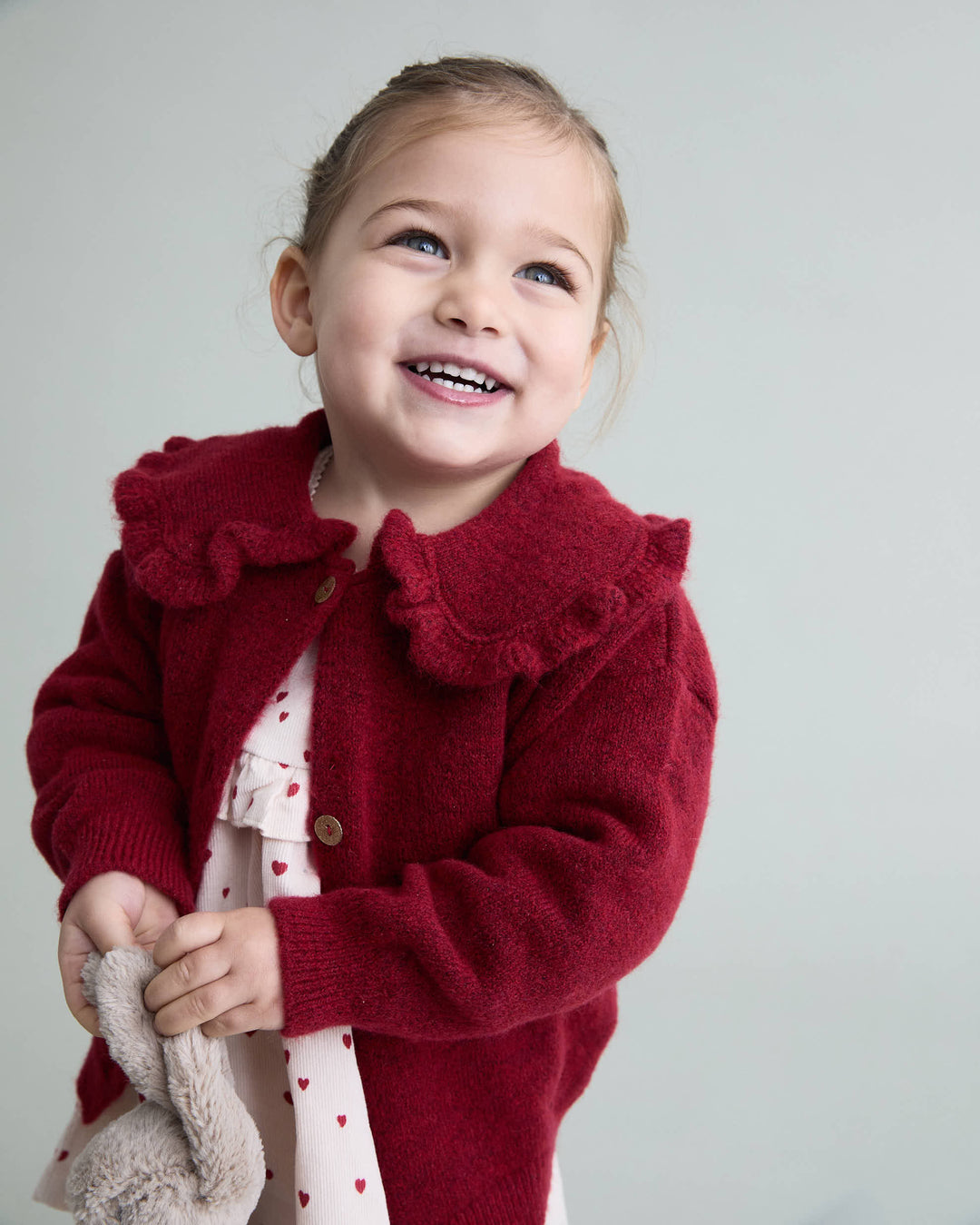 Buho - Baby Girly Cardigan Cherry