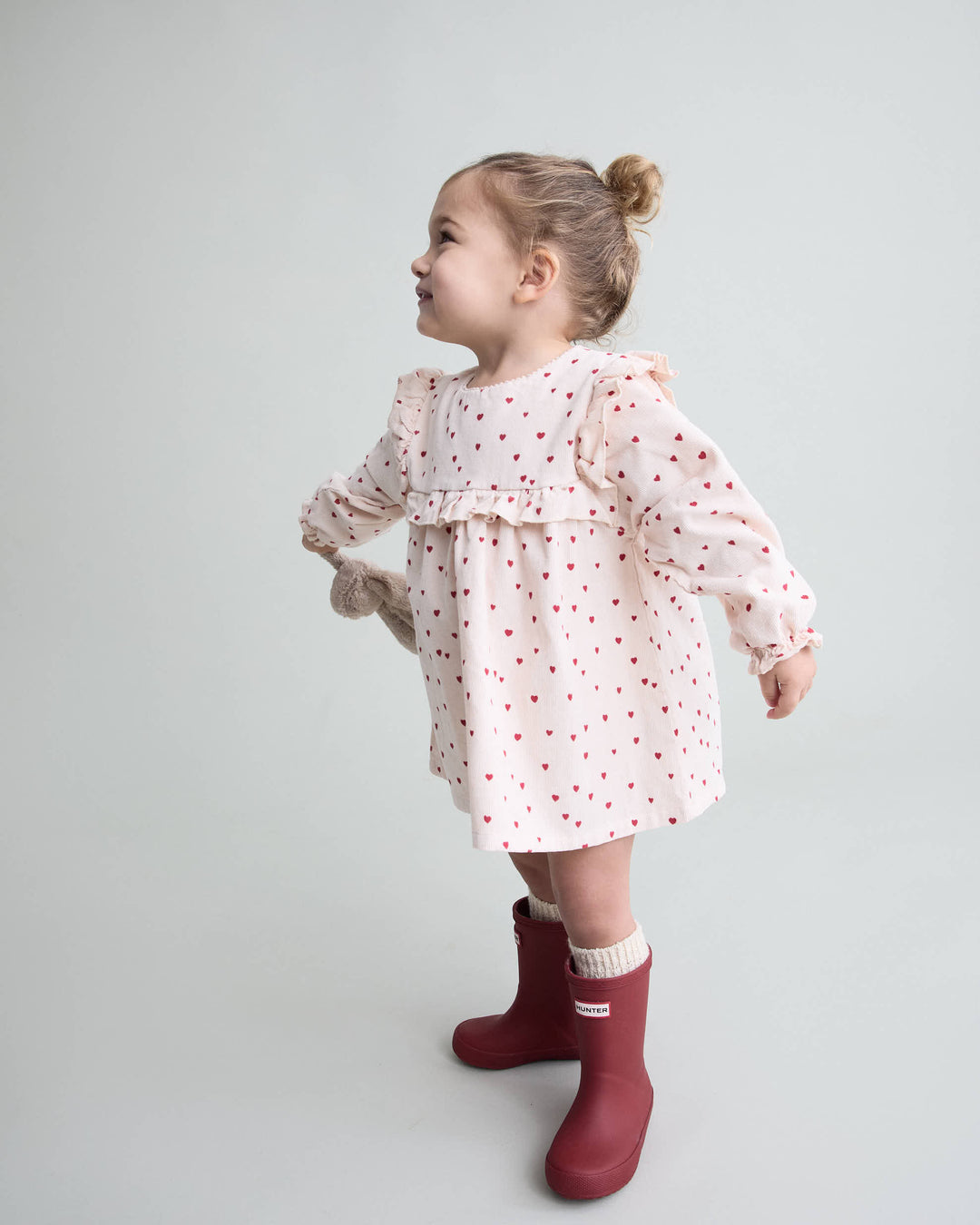 Buho - Baby Mini Cuore Dress Cream Pink