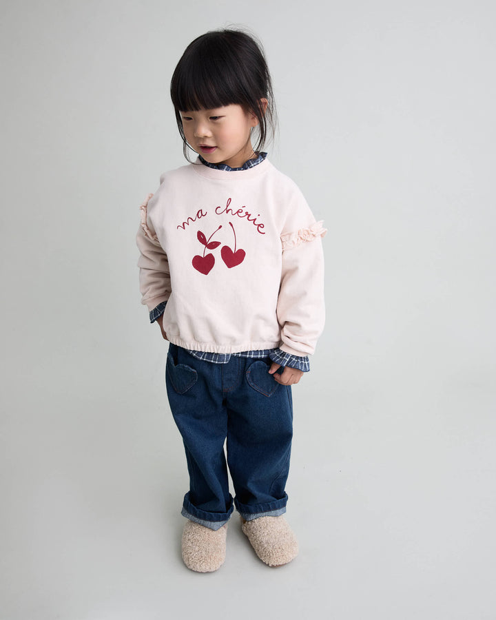 Buho - Chérie Sweatshirt Cream Pink