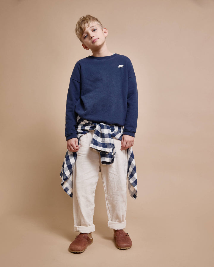 Búho - Sweater Hibernation Bear Navy