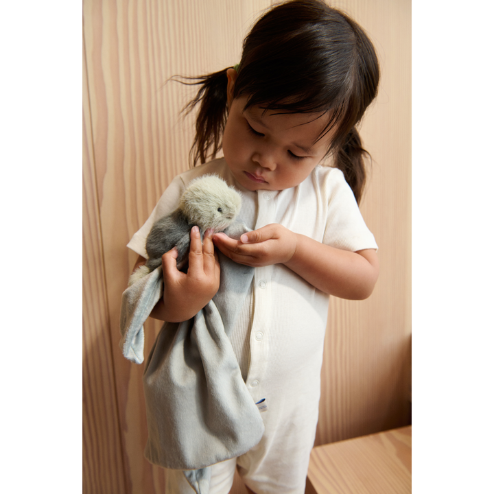 Liewood Camdon knuffeldoek met schildpadje in Turtle Faune Green van superzacht pluche