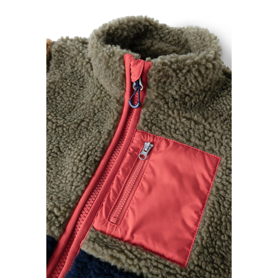 Liewood - Jas Nolan Pile Army Brown Multi Mix