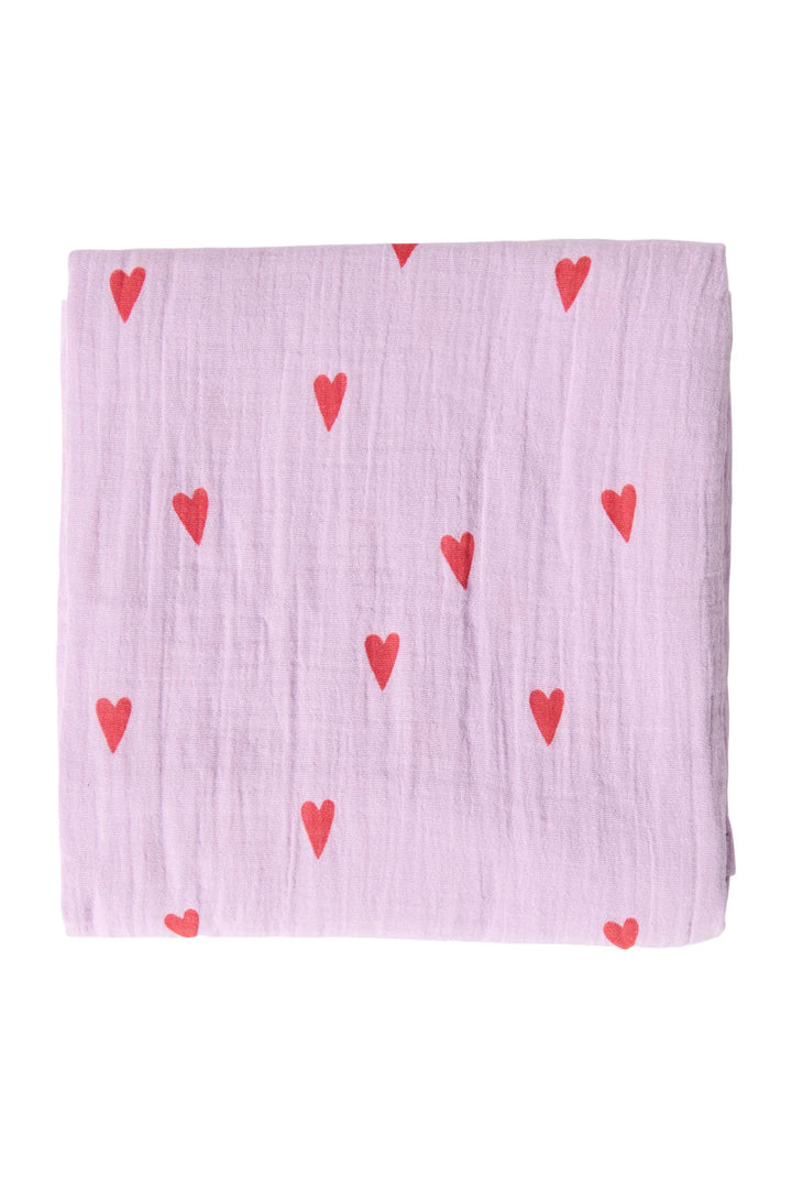 Studio Noos – Tetradoek 70x70 cm Hearts | Lilac