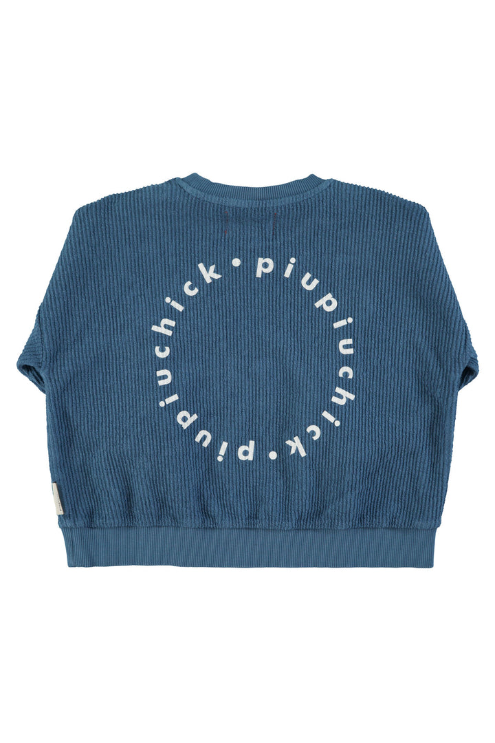 Piupiuchick - Sweater Logo Textured Blue