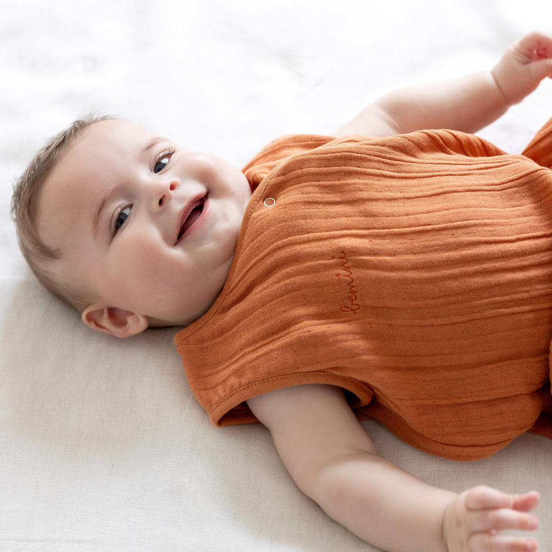 Bemini - Magic Bag Slaapzak 4-12m Swaddle Bamboe 0.5 | Pumpkin