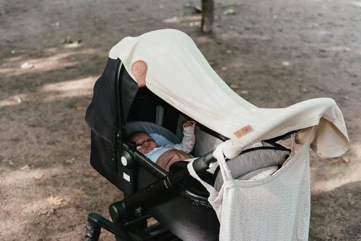 Cloby - Afdekdoek Kinderwagen UV50+ | Stone Grey