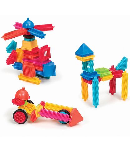 Bristle - Blokken met Borstelharen (56 stuks) | Bouwspeelgoed