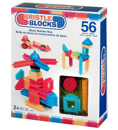 Bristle - Blokken met Borstelharen (56 stuks) | Bouwspeelgoed