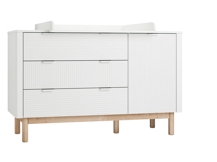 Pinio Miloo commode wit met 3 lades en 1 kastdeur