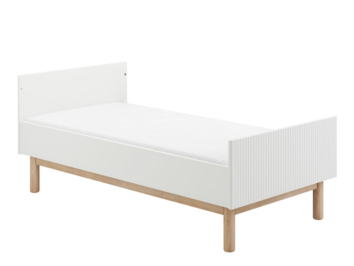 Pinio Miloo kinderbed 70x140 cm wit met ombouwoptie naar bank