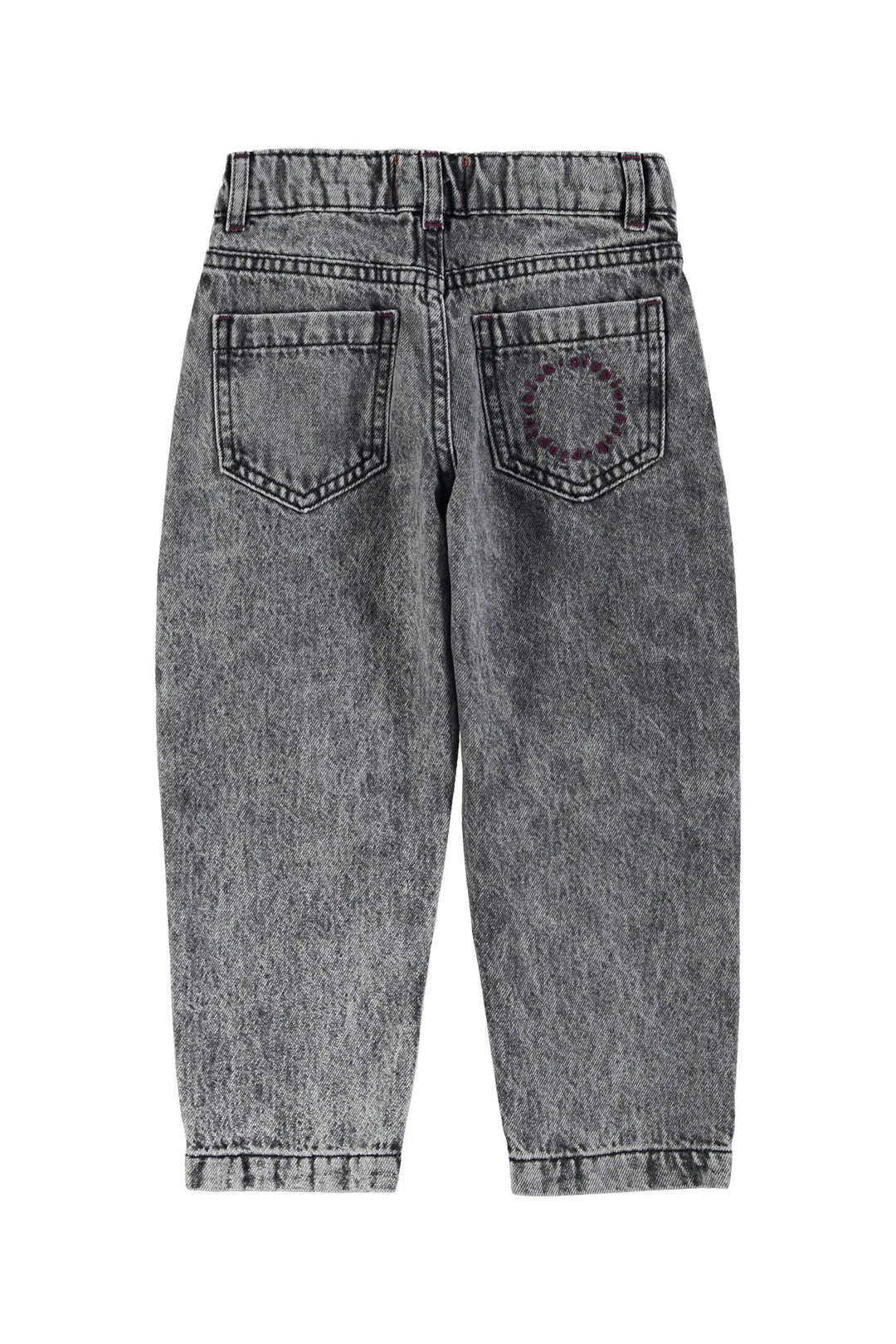 Piupiuchick - Jeans Broek Mom Fit Faded Denim Washed Black