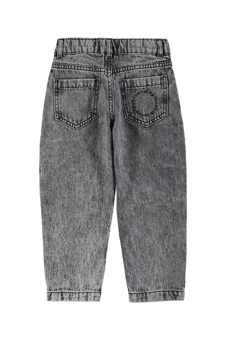 Piupiuchick - Jeans Broek Mom Fit Faded Denim Washed Black