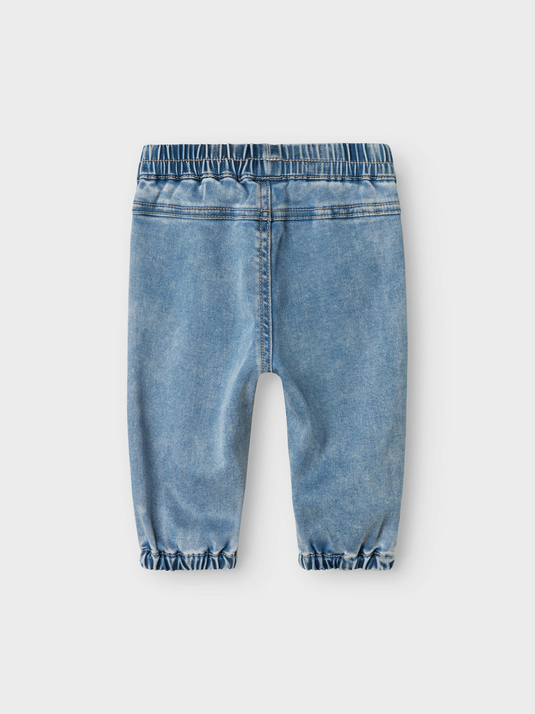 Babyjeans in mediumblauw met ruches en verstelbare taille van Name It