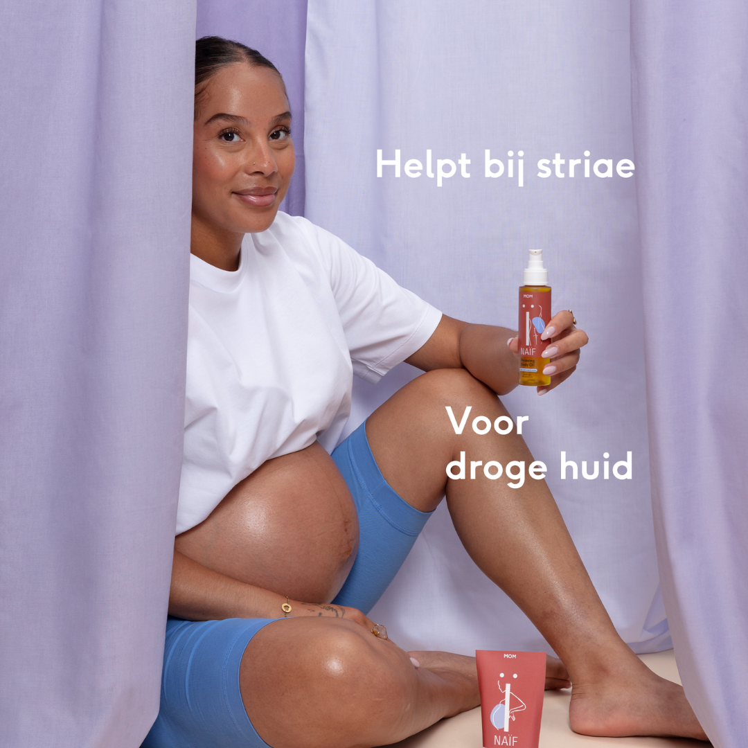 Naïf lichaamsolie 100ml met lavendel voor zwangerschap